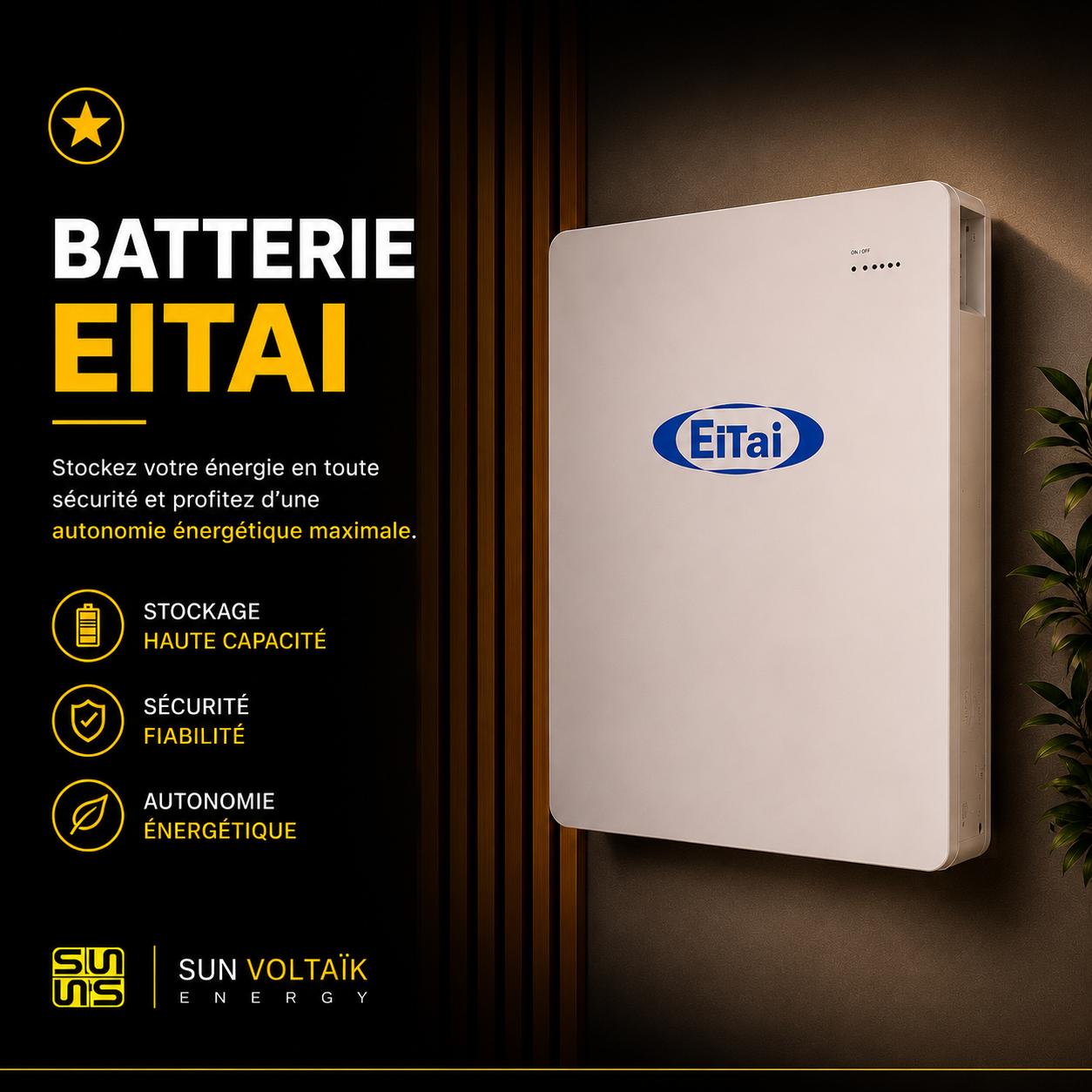 Batterie solaire EITAI 10.2 kWh Sun Voltaïk Energy